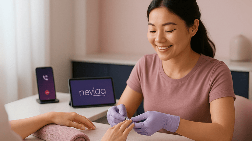 Nie wieder zum Telefon rennen: Der neviaa Telefonassistent als dein unsichtbarer Helfer im Nagelstudio